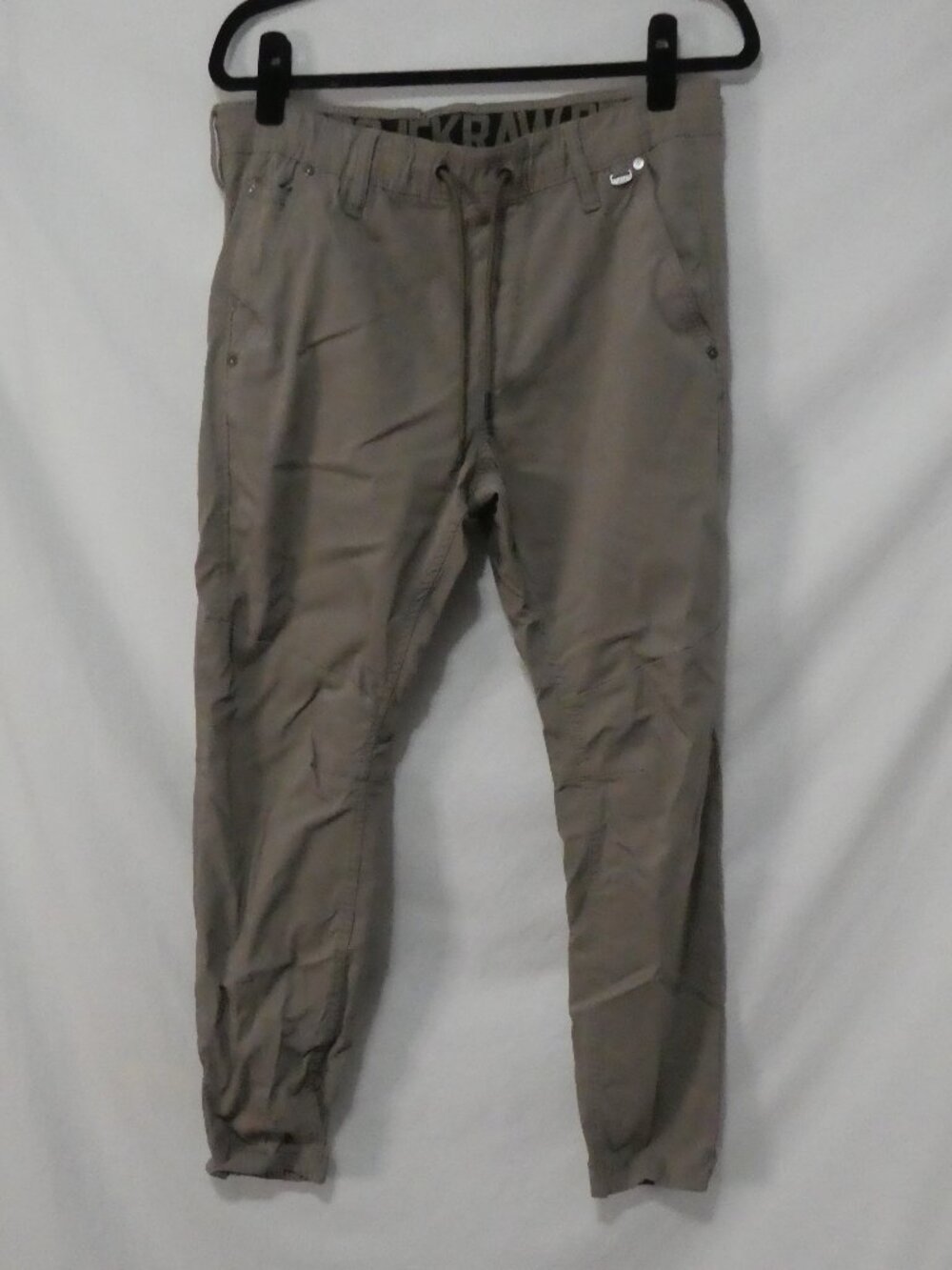 PROJEK RAW Men's Bungee Flex Stretch Jogger Pants Taupe - size large